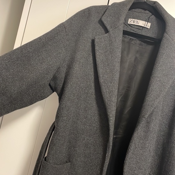 Gray Zara robe coat - Picture 3 of 7